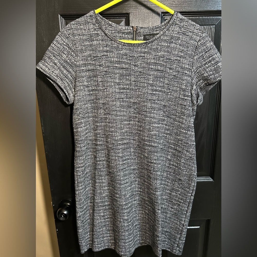 Rachel Zoe Black and White Short Sleeve  Dress